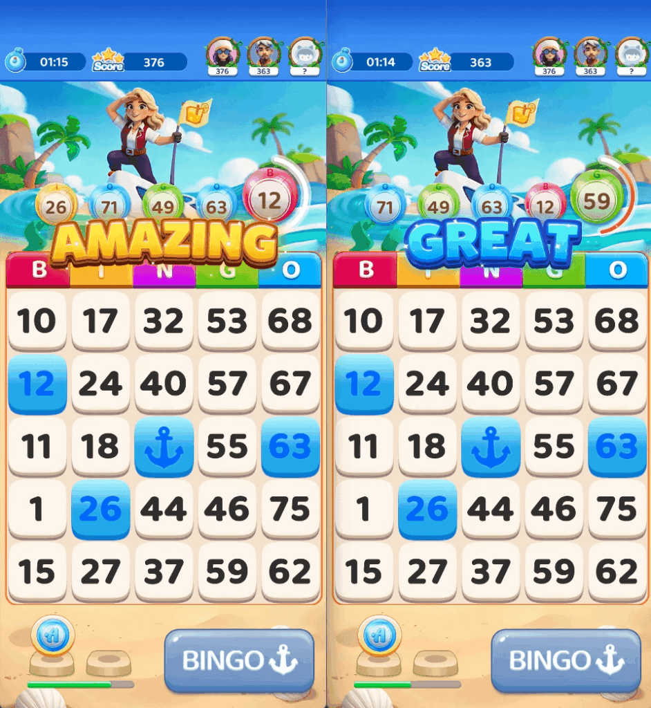 bingo gold cash scoring system daub speed chart